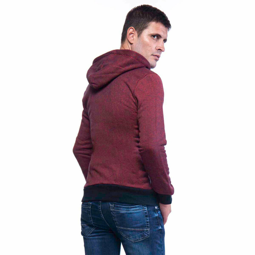 Men's Pocketed Claret Red Sweatshirt