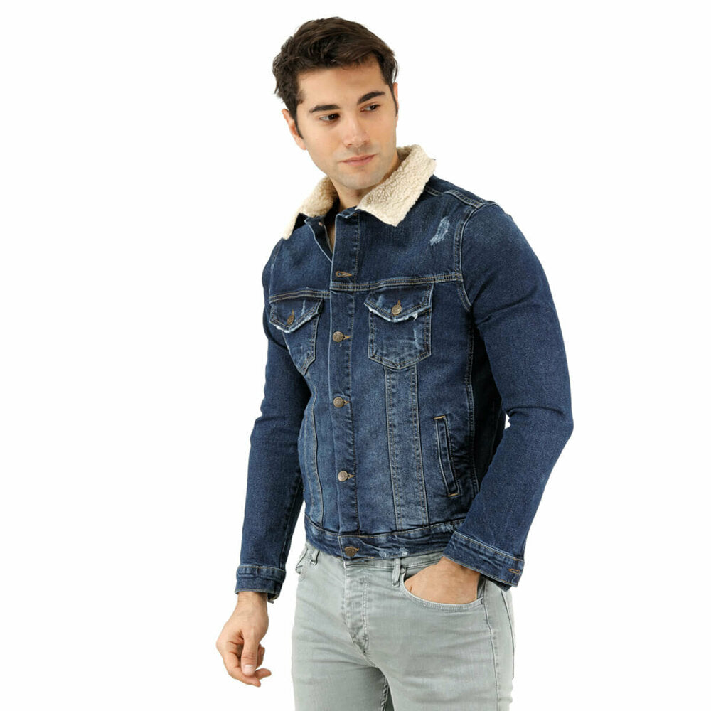Men's Blue Denim Coat