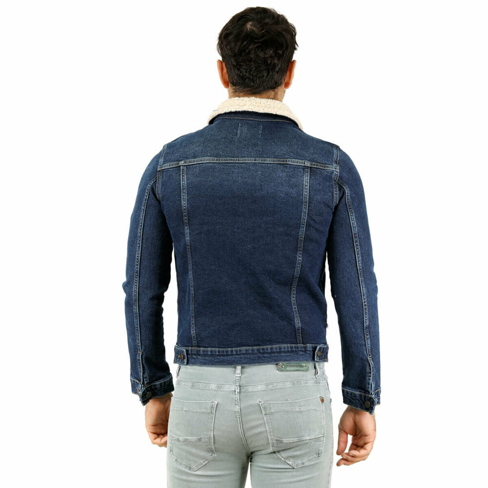 Men's Blue Denim Coat