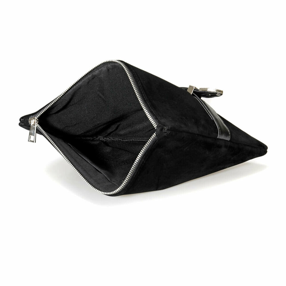 Women's Buckle Black Handbag