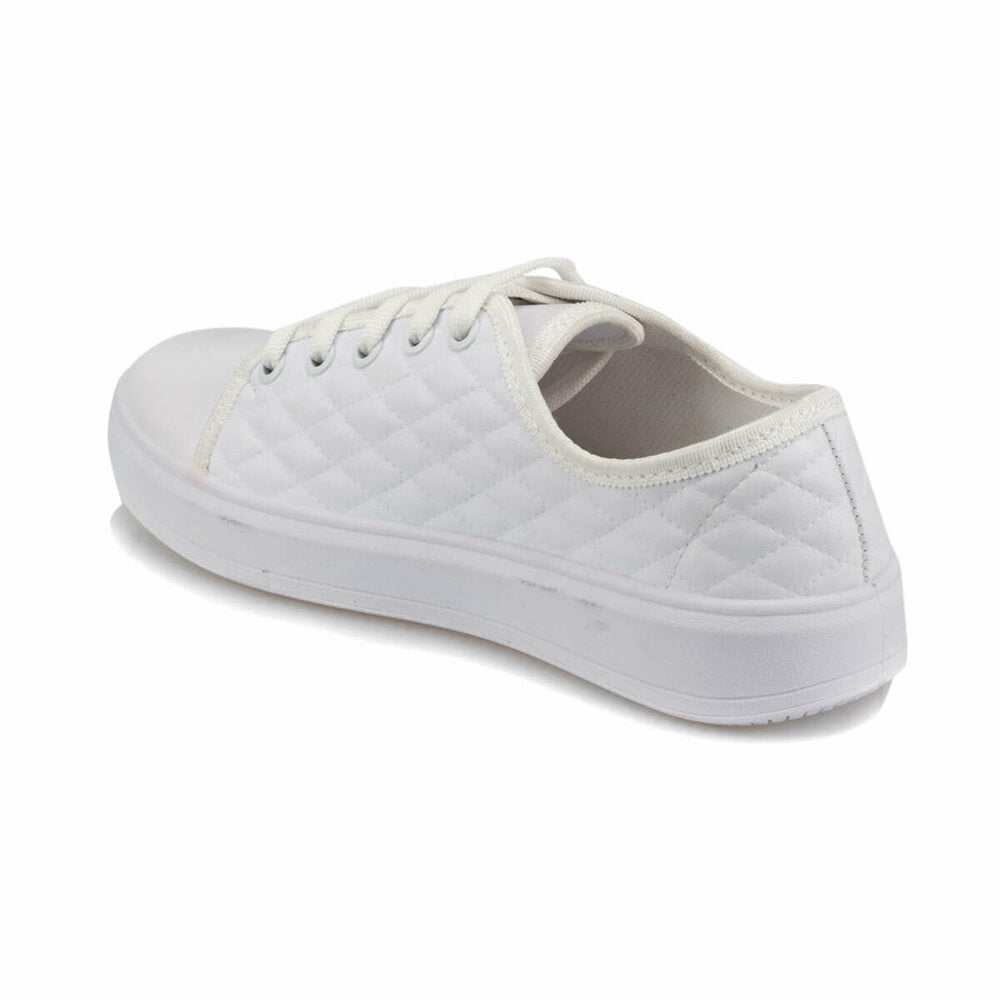 Women's Lace-up White Sneakers