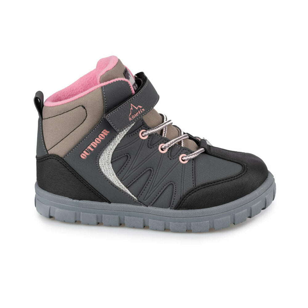 Girl's Grey Outdoor Boots