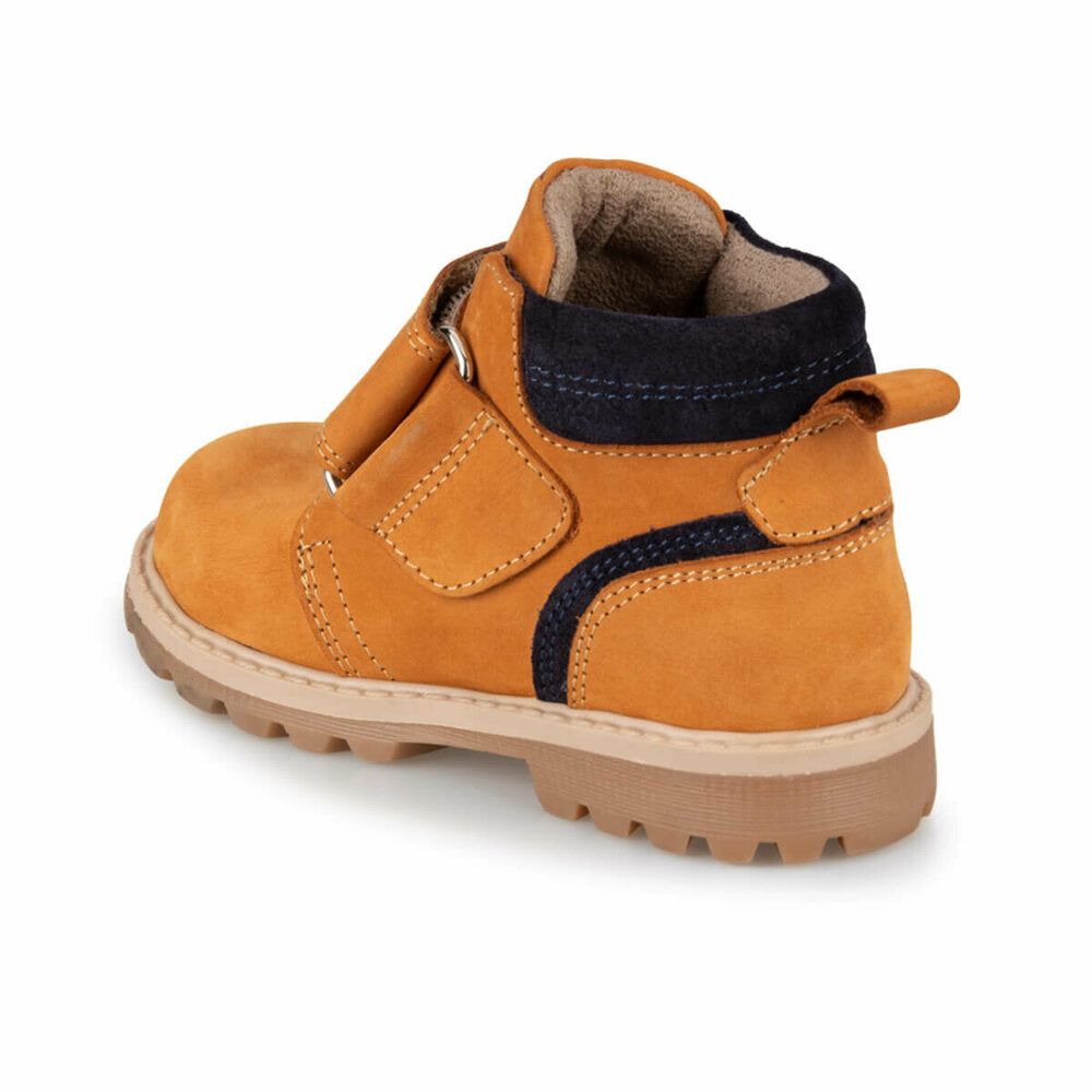 Boy's Velcro Strap Mustard Boots