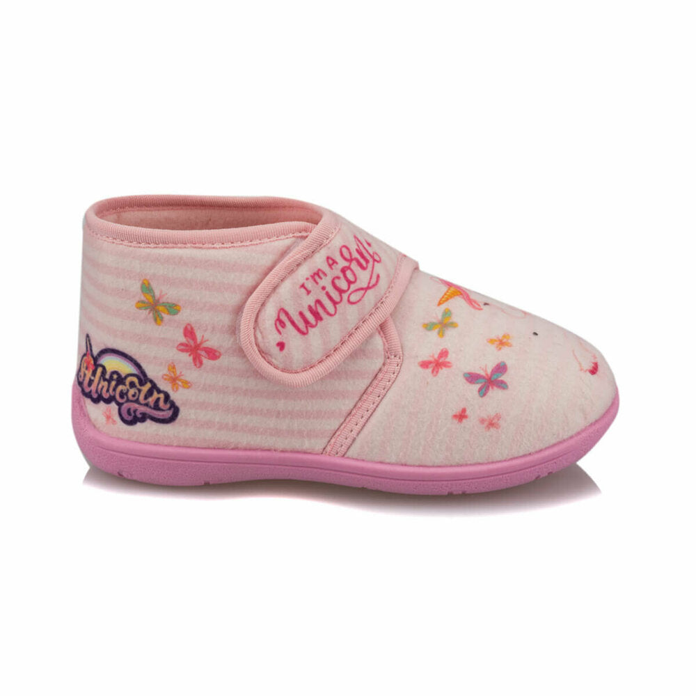 Girl's Velcro Strap Pink Snoozies