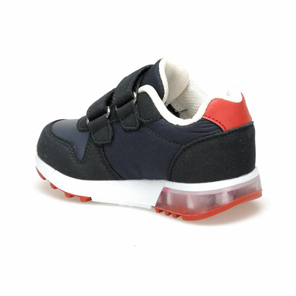 Boy's Velcro Strap Navy Blue Sport Shoes