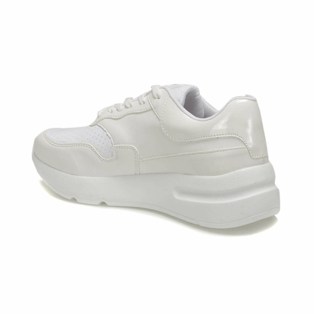 Women's Lace-up White Sneakers