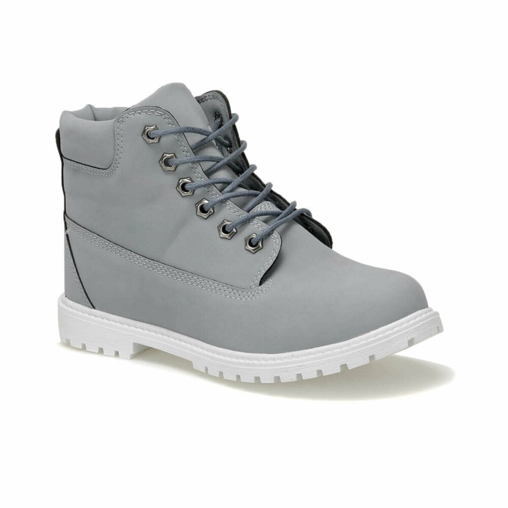 Women's Lace-up Grey Boots