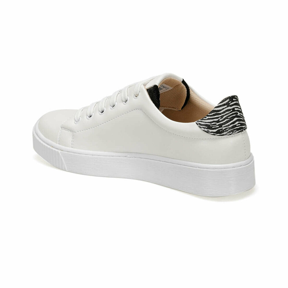 Women's Lace-up White Sneakers