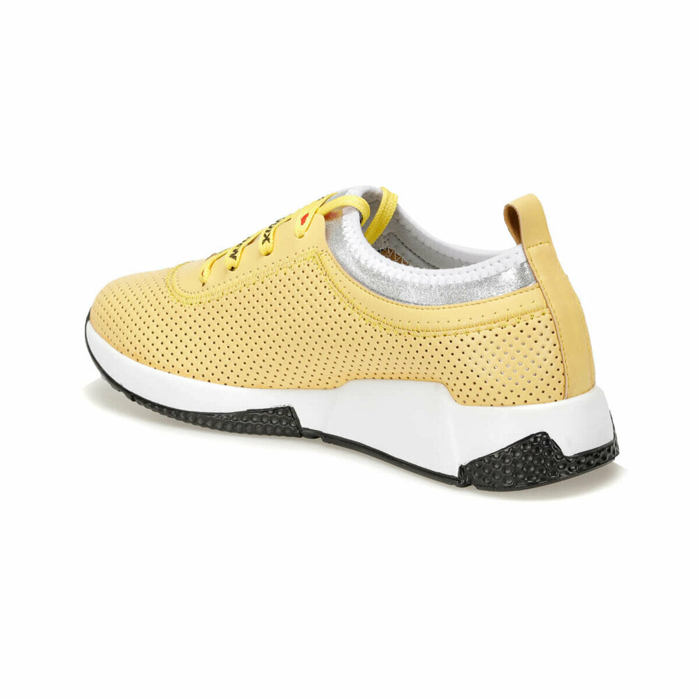 Women's Lace-up Yellow Sneakers