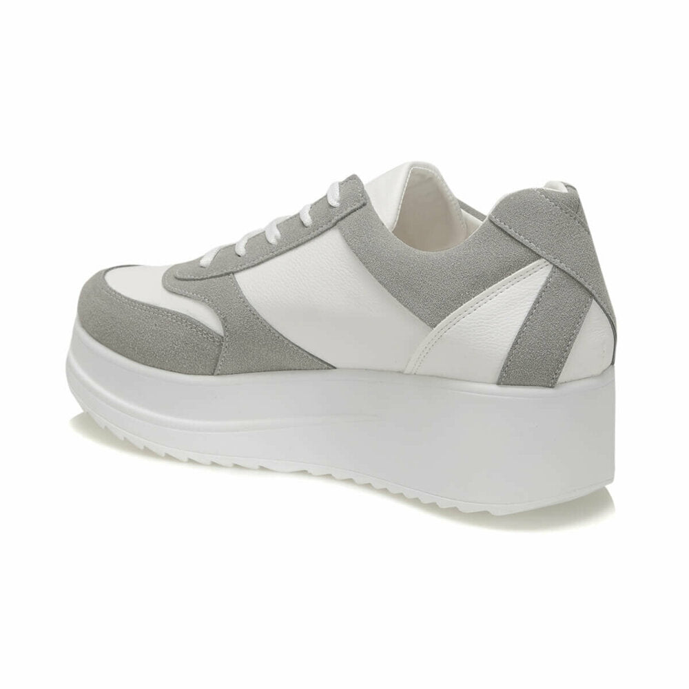 Women's White Grey Sneakers