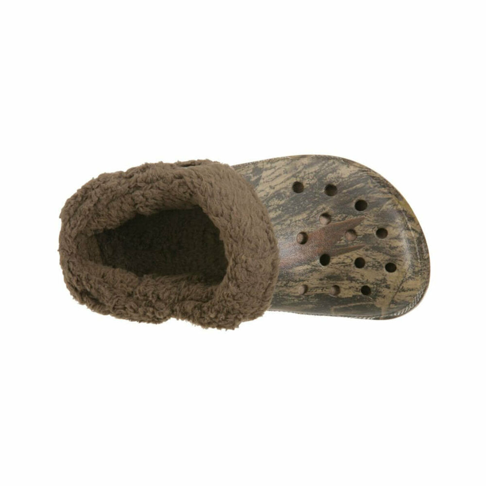 Boy's Patterned Dark Brown Slippers