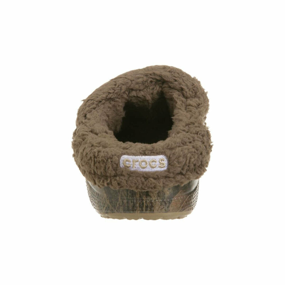 Boy's Patterned Dark Brown Slippers