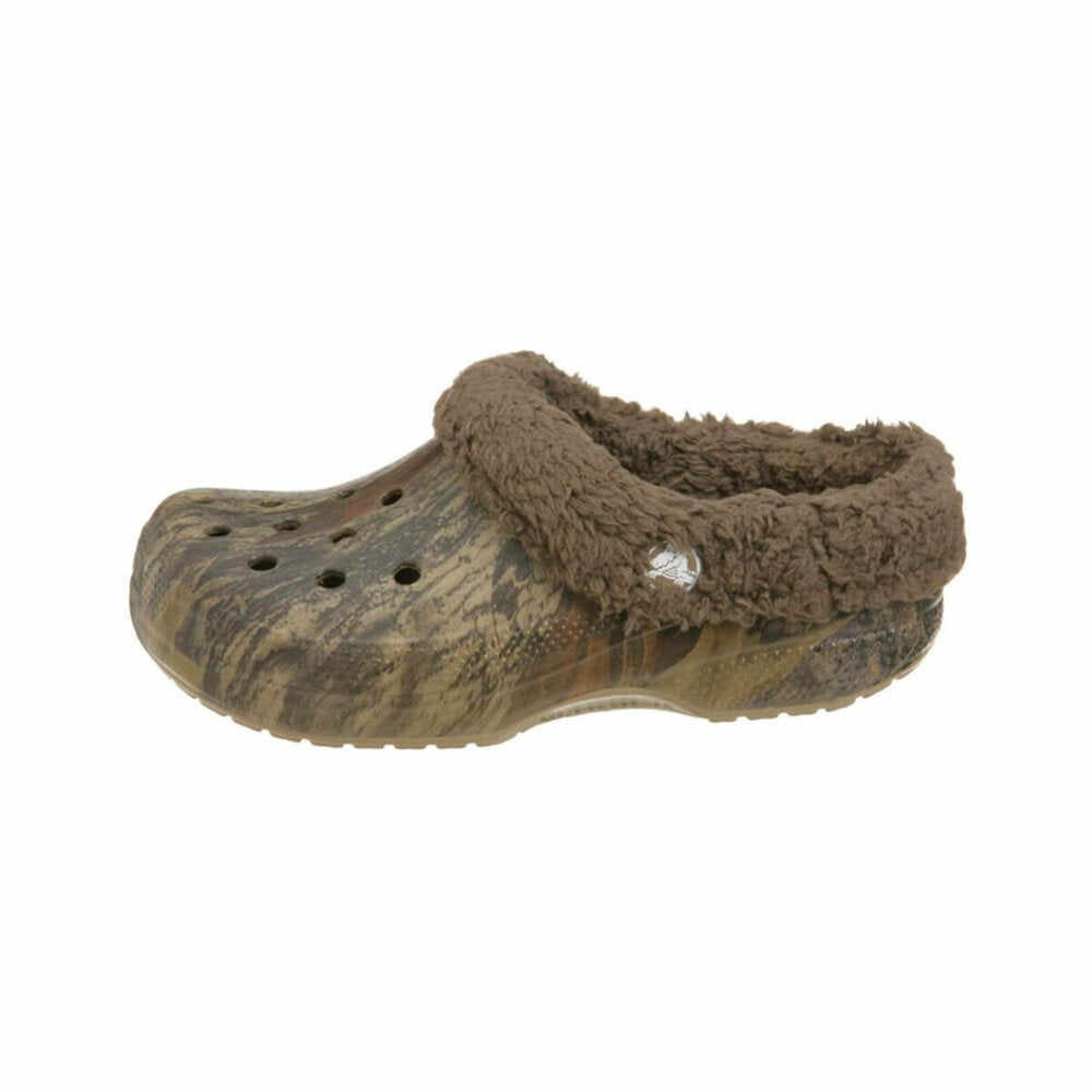 Boy's Patterned Dark Brown Slippers