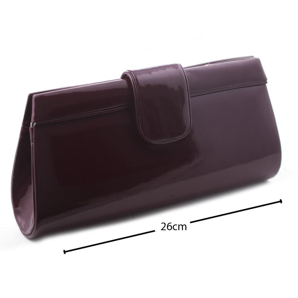 Women's Patent Leather Evening Clutch Bag