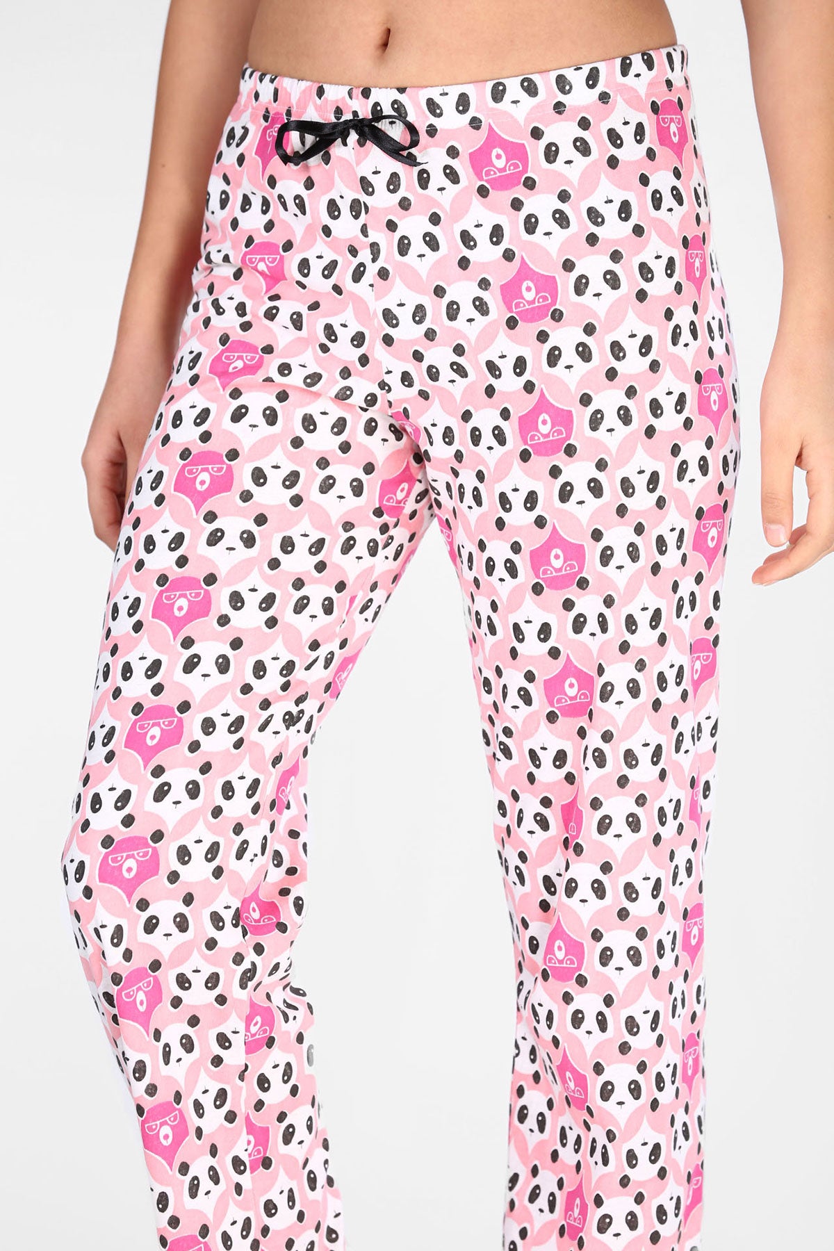 Women's Patterned Pink Pajama Pants