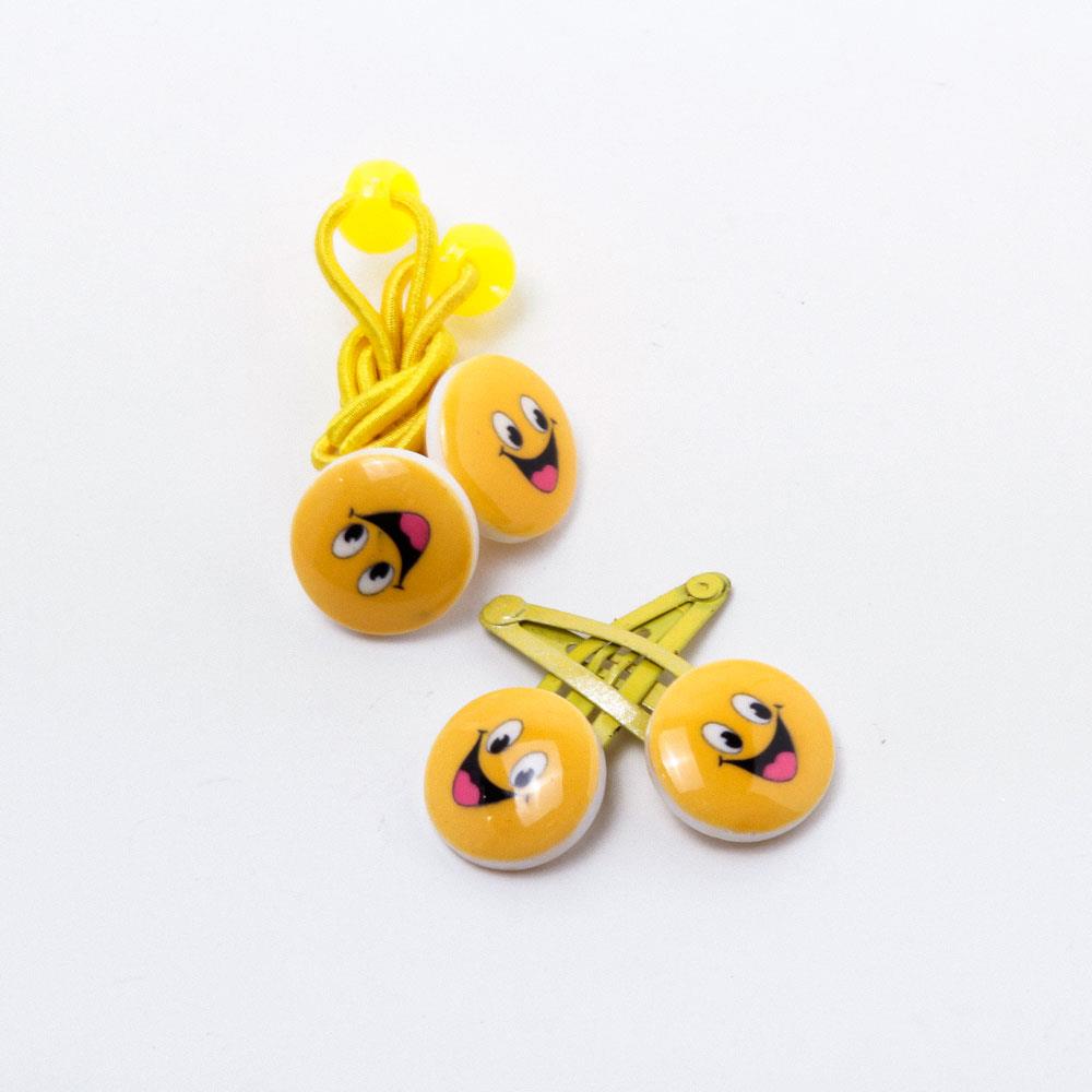 Girl's Emoji Figure Hair Elastic Bands