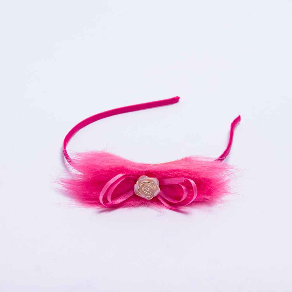 Girl's Feathered Bow-tie Tiara