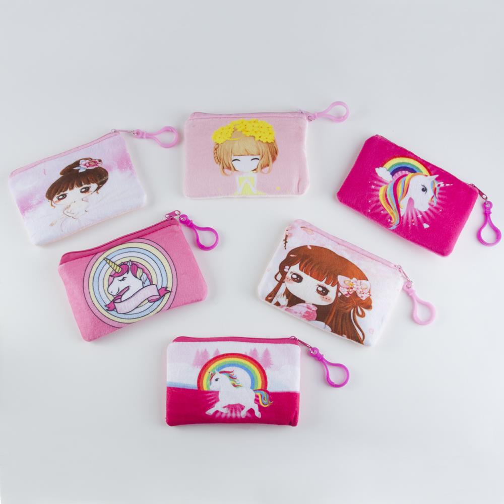 Girl's Printed Coin Wallet