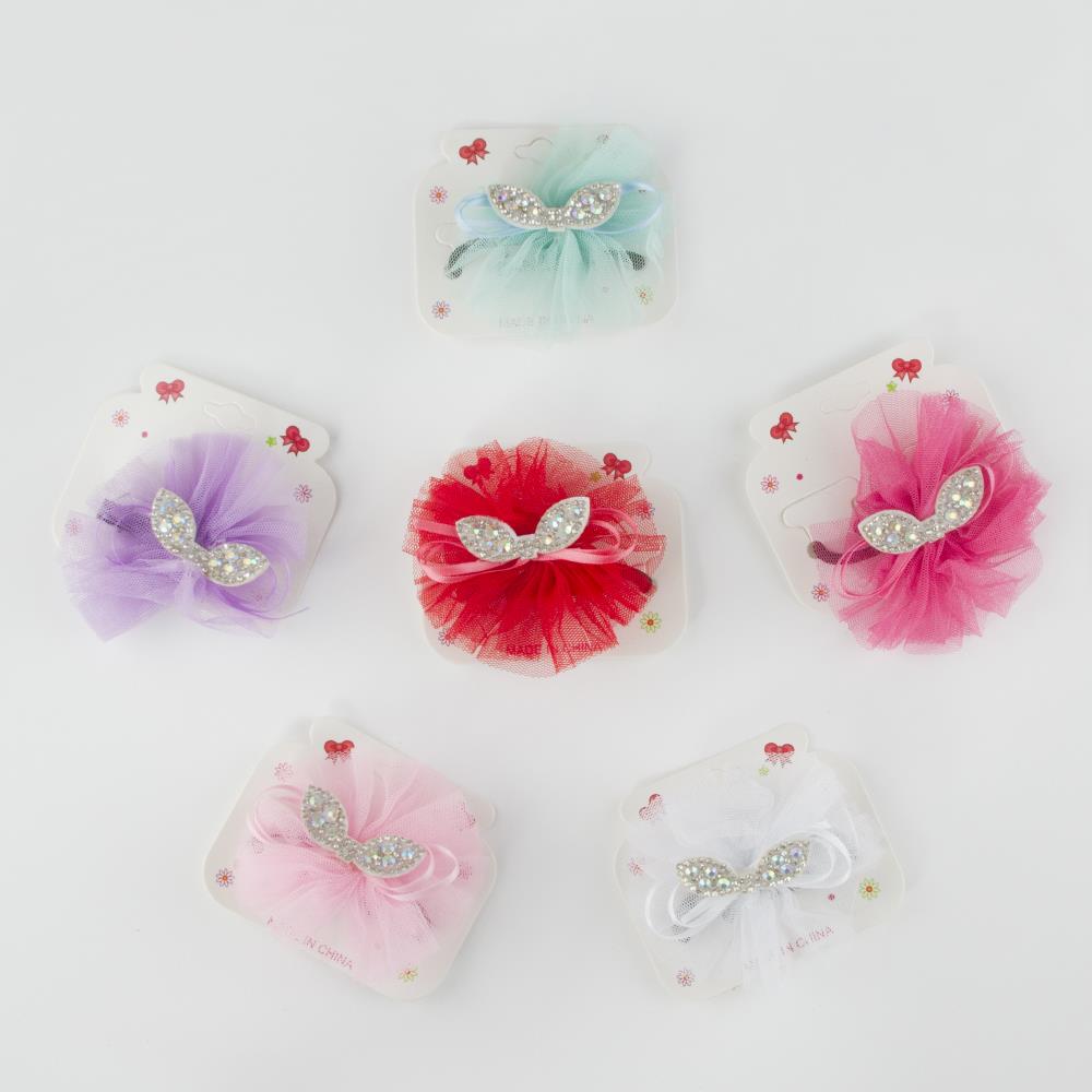 Girl's Gemmed Tulle Elastic Hair Band