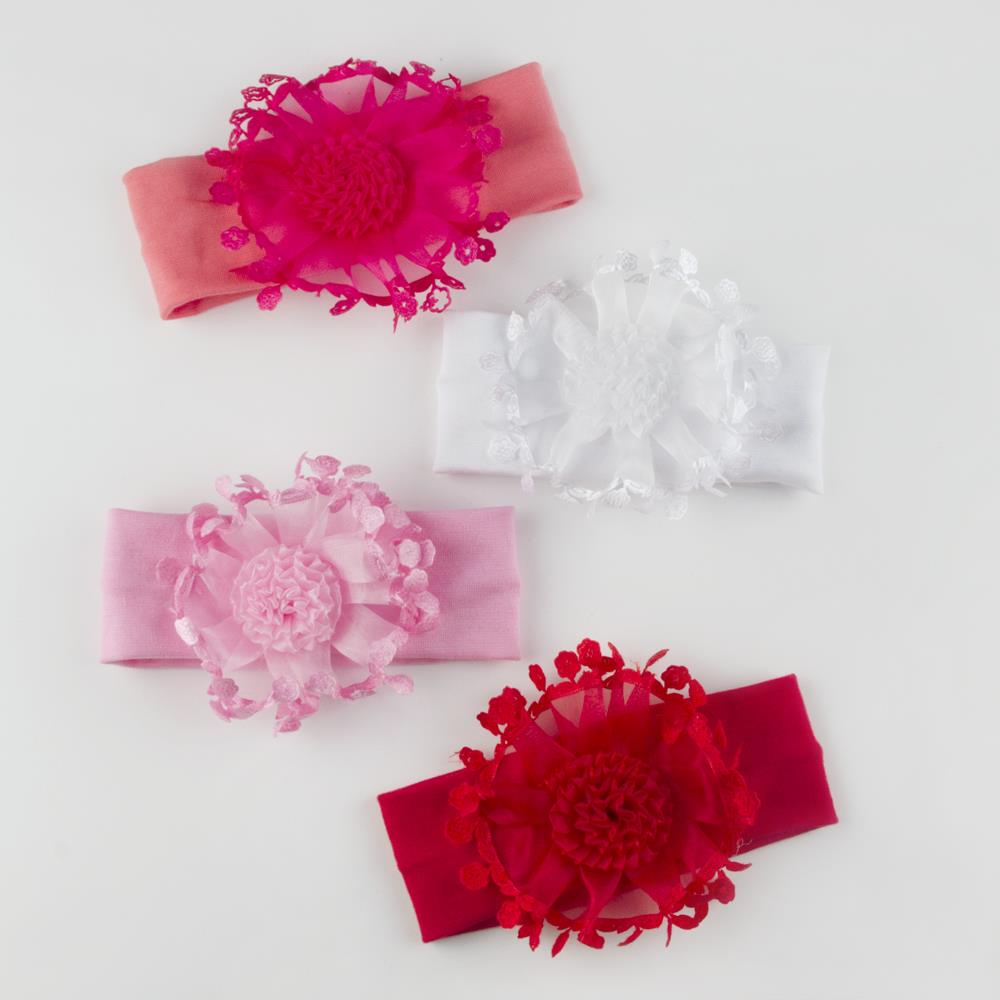 Girl's Flower Detail Elastic Hair Band