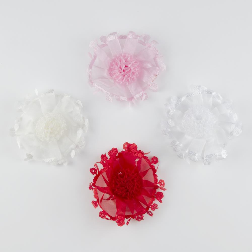 Girl's Lace Floral School Hair Clips