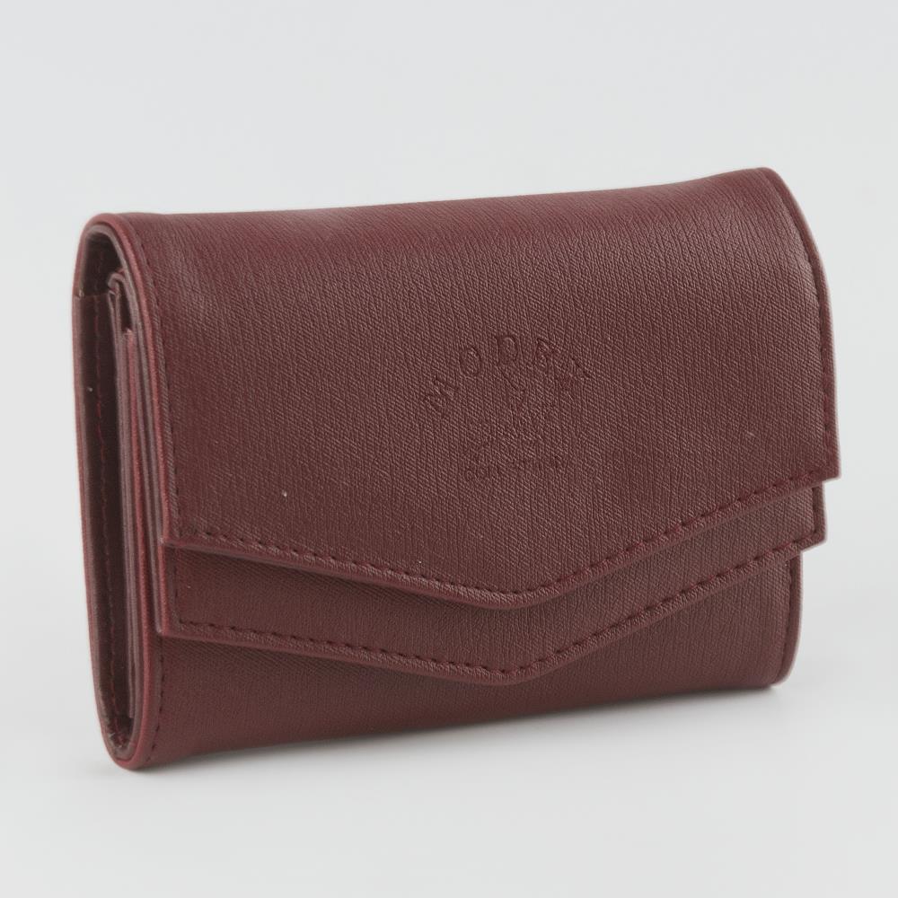 Women's Snap Button Leather Wallet