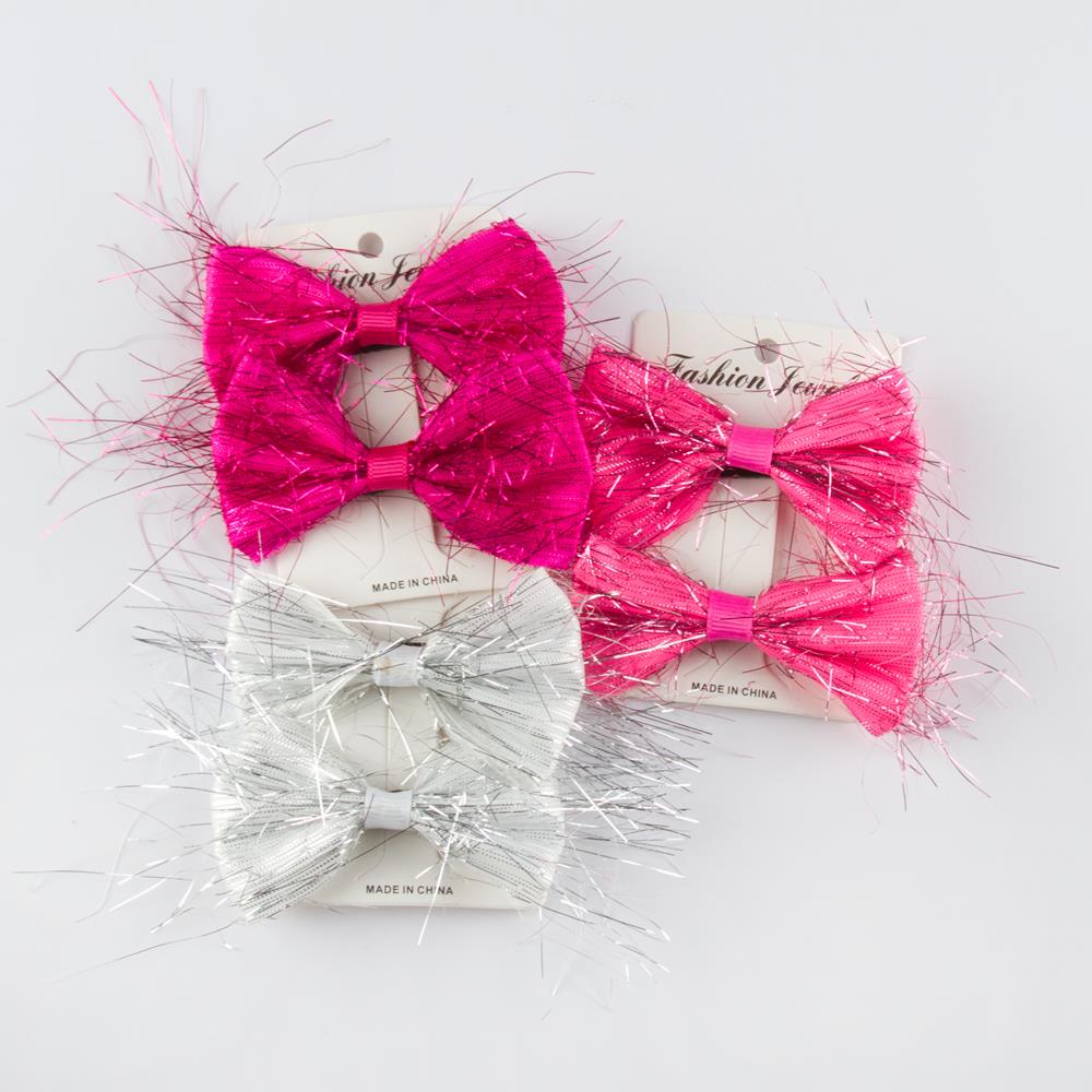 Girl's Bow-tie Figure Hair Clip- 2 Pieces