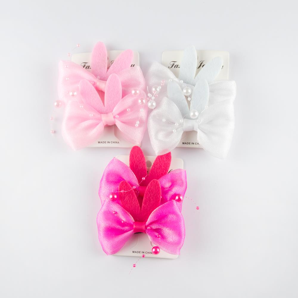 Girl's Bow-tie Figure Hair Clip- 2 Pieces