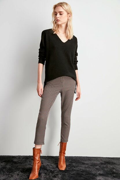 Women's Pocket Plaid Pants