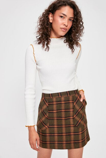 Women's Pocket Khaki Skirt