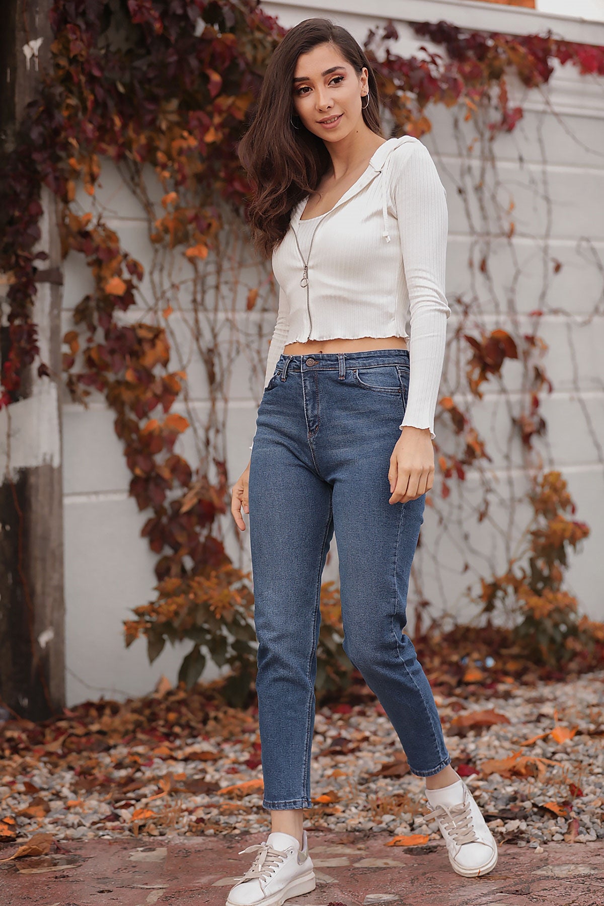 Women's Navy Blue Jeans