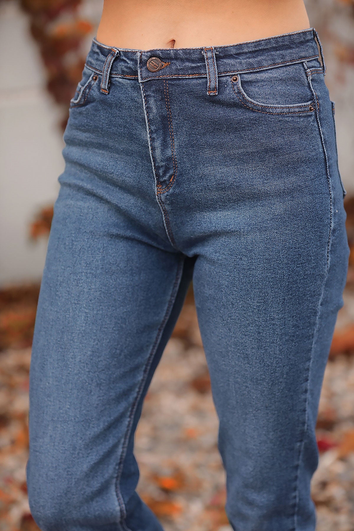 Women's Navy Blue Jeans