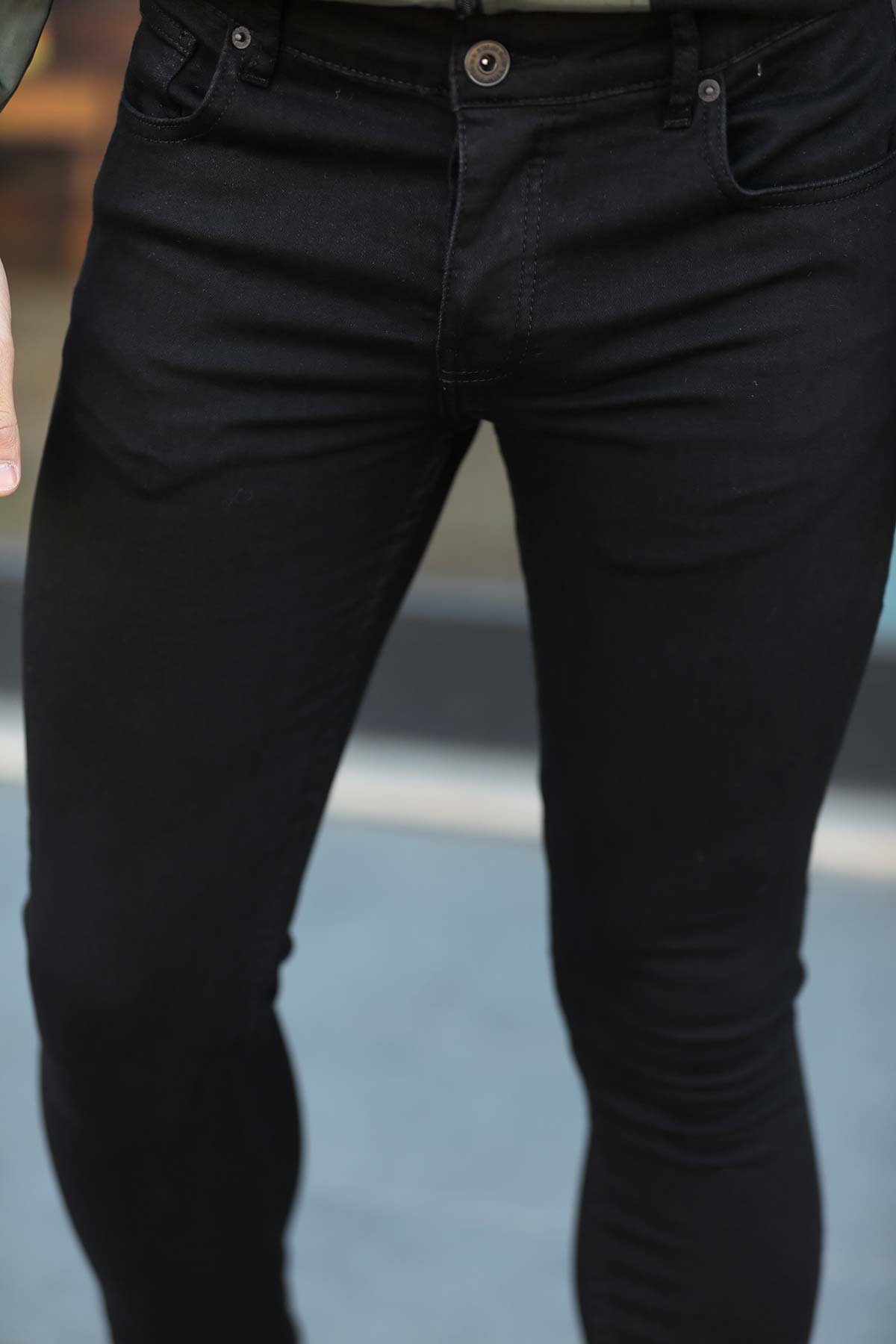 Men's Pocket Black Pants