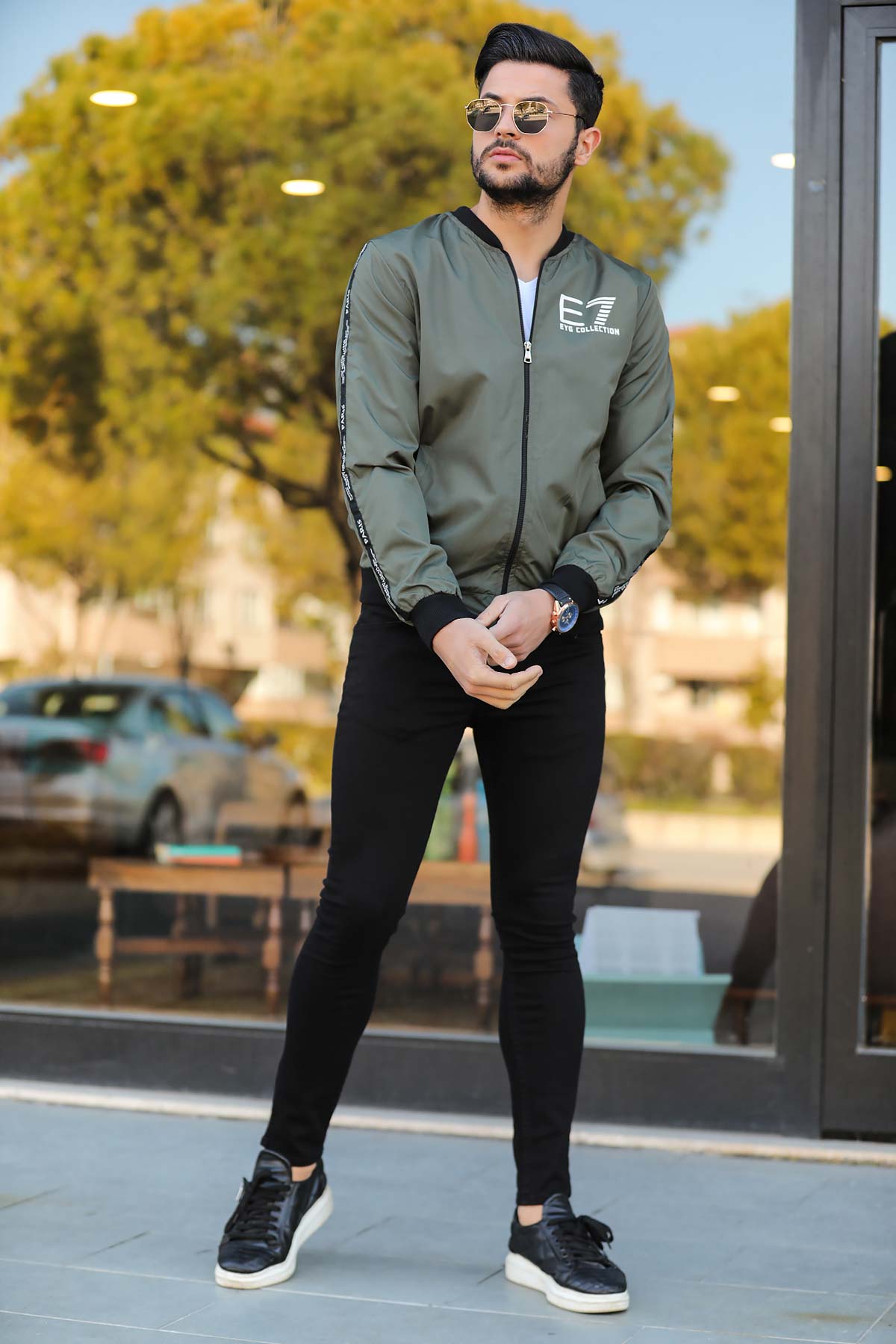 Men's Pocket Black Pants