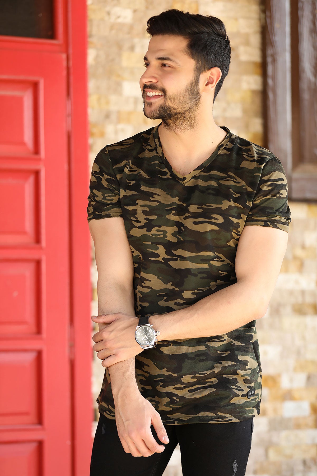 Men's Camouflage Pattern T-shirt
