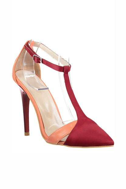 Women's Multi-color Heeled Shoes