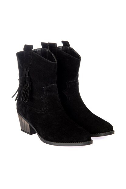 Women's Black Suede Boots