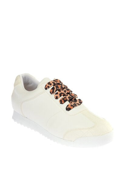 Women's White Crocodile Sneakers