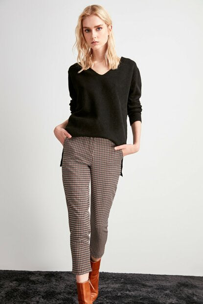 Women's Pocket Plaid Pants