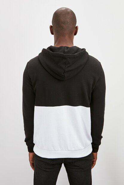 Men's Hooded Long Sleeves Printed Sweatshirt