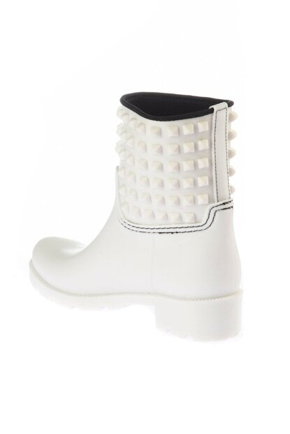 Women's White Rain Boots