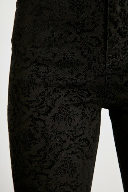 Women's High Waist Black Skinny Jeans