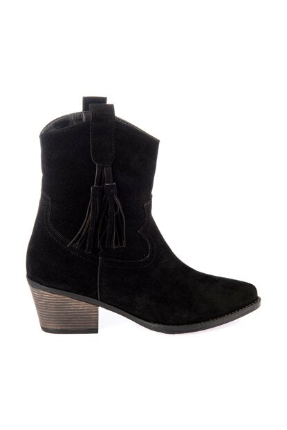 Women's Black Suede Boots