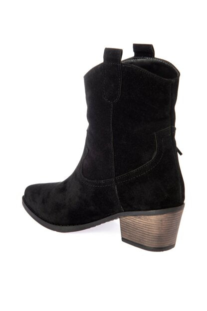 Women's Black Suede Boots