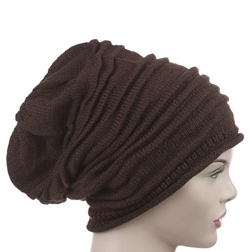 Women's Striped Acrylic Knit Beanie