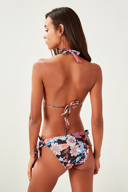 Women's Tie Sides Patterned Bikini Briefs