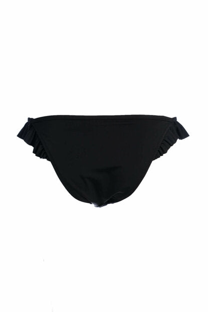 Women's Frilled Black Bikini Briefs