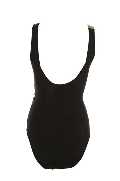 Women's Color Block Draped Swimwear