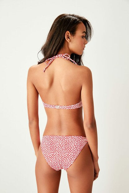 Women's Polka-dot Red Bikini Briefs