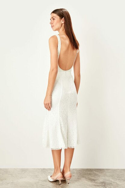 Women's Frill White Skirt